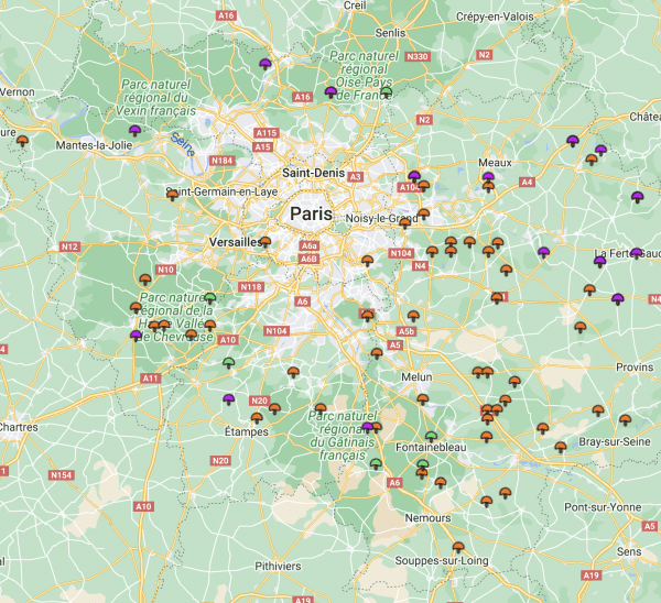 carte coins à morilles ile de france